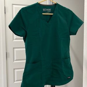Grey’s Anatomy Scrub top - XS Hunter Green